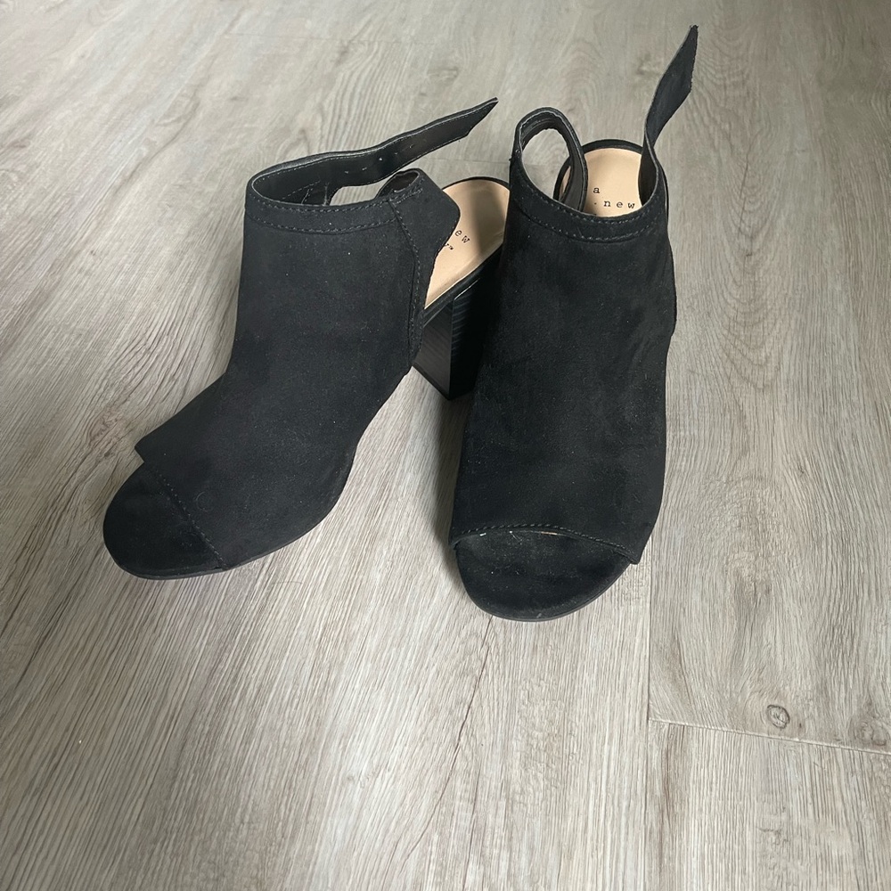 A new day black heels
